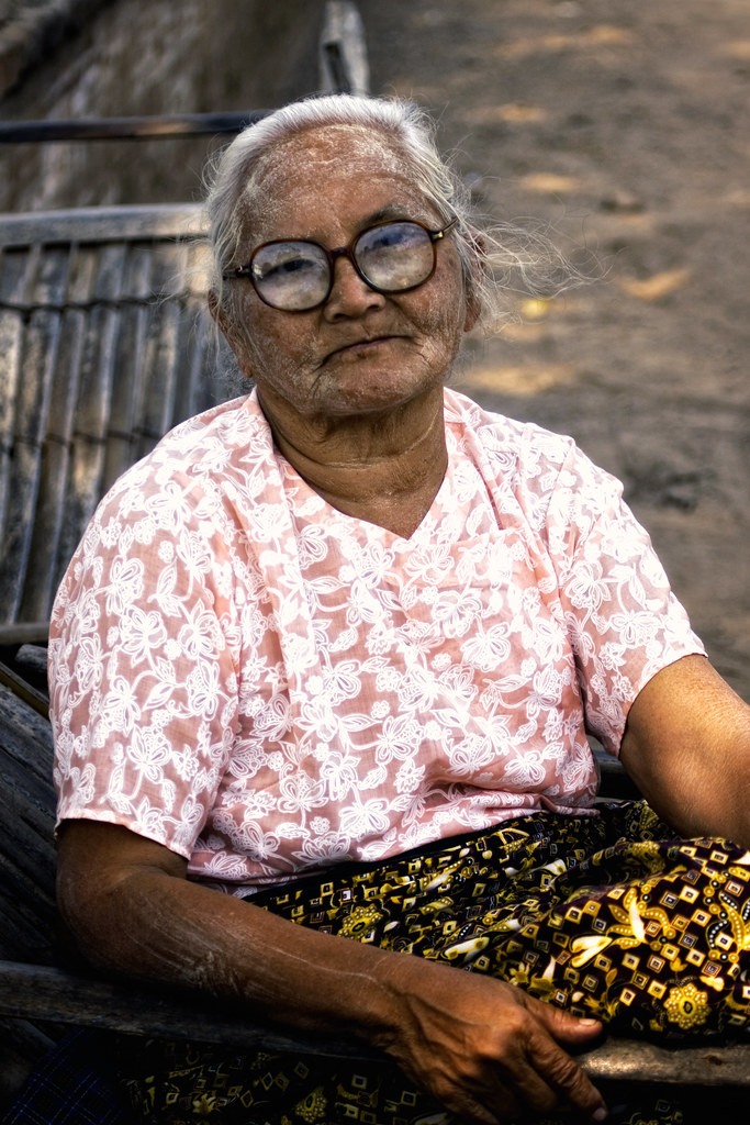 A Lovely Elderly Burmese Lady