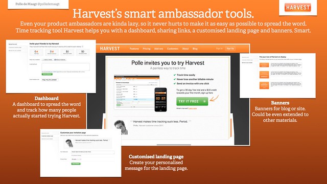 Harvest’s smart ambassador tools.