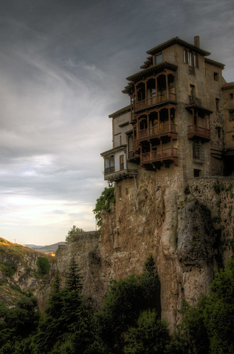 old houses sunset cliff clouds town spain europe sony medieval historic hanging alpha steep cuenca 580 a580