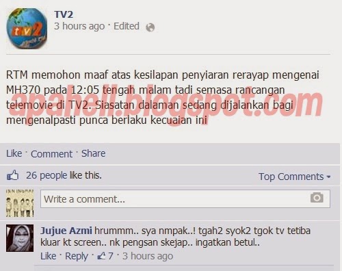 13491310785 84fd30a7b8 o MH370 : Gempar TV2 Siar Pesawat Sah Dirampas