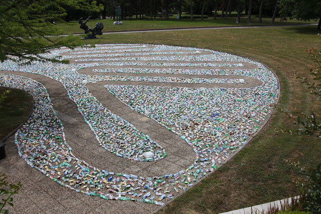 Installation The Recycling Labyrinth at the Palais des Nations