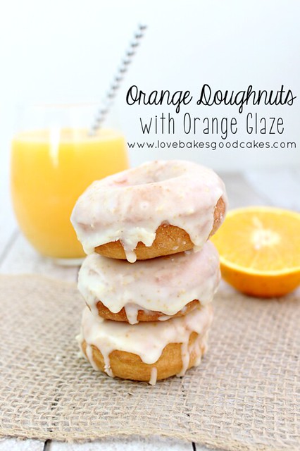 Orange Doughnuts with Orange Glaze are easier than you may think! Make a batch for breakfast! #doughnuts #orange #breakfast