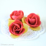 Pink wafer roses
