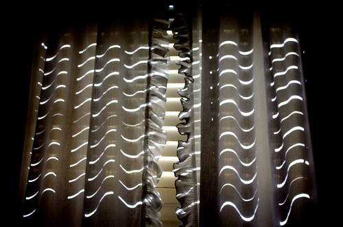light window beautiful curtains ripples
