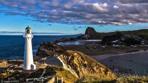 ocean sea newzealand lighthouse simon beach landscape sand nz castlepoint wairarapa griffiths simongriffiths