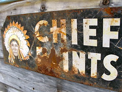 Chief Paints sign