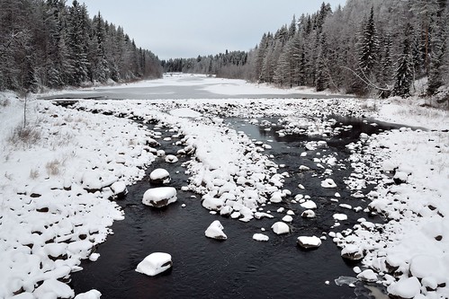 winter finland landscape fin lieksa