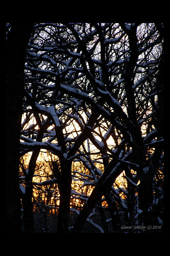 sunset snow minnesota dundas burroak