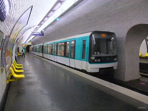 Metro station Buttes Chaumont: Paris: September 2010 v6