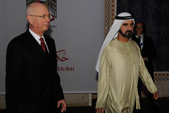 Klaus Schwab and H.H. Sheikh Mohammed Bin Rashid Al Maktoum - Summit on the Global Agenda 2010