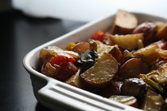Potatoes with Roasted Vegetables