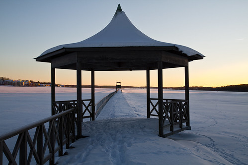 winter snow sunrise pier sweden 7d 1755mm canoneos7d