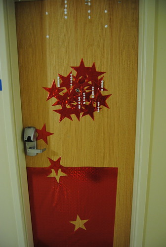 christmas door wood winter red 2 brown white art college silver stars interesting nikon origami flickr december awesome explore create phase woodgrain 2010 d3000 nikond3000 meglynn
