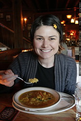 rachel sits down to her first bowl of curry in 2011 … 