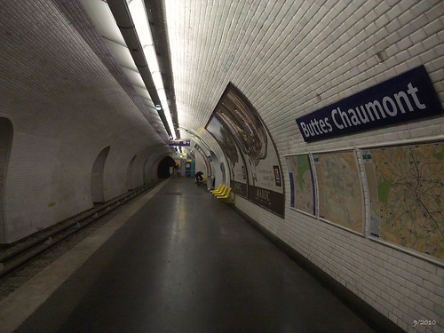 Metro station Buttes Chaumont: Paris: September 2010 v5