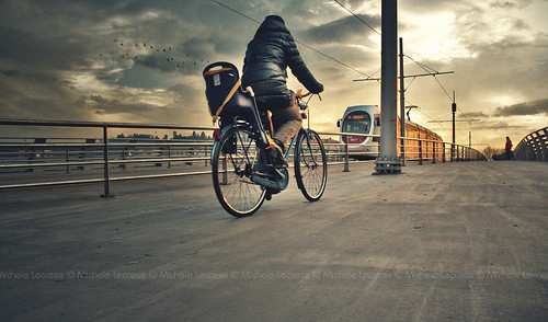 street bridge sunset florence strada tramonto ponte tuscany bici firenze toscana cascine tramvia micheleleccese digitalinishootfilm