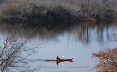 Santa kayaker