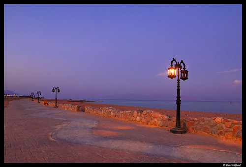 ocean longexposure lamp walk dahab redsea egypt lamppost promenade d200 2008