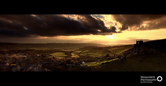 50/365 Corfe Castle at Sunset