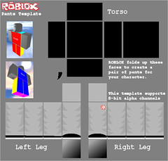 roblox pants template pre made