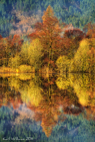 water reflections landscape scotland williams karl trossachs hdr lochchon karlwilliams