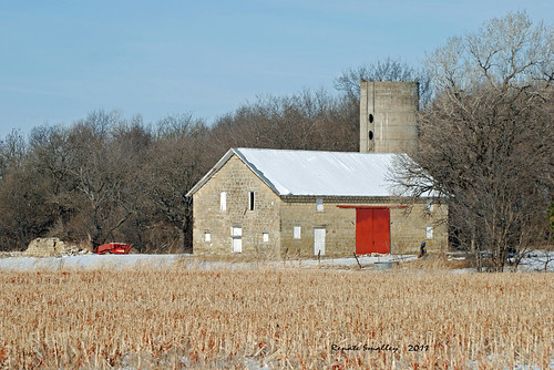 barn rural rustic worn limestone kansas weathered