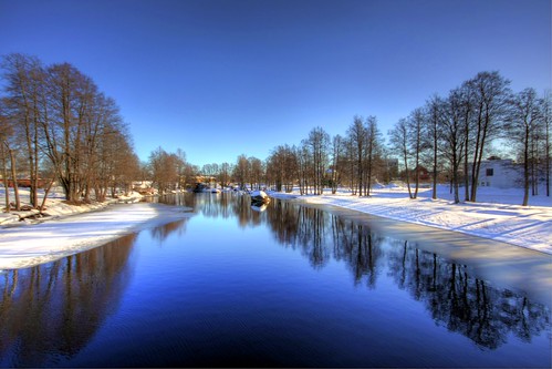 snow ice water canon river eos march spring hdr filipstad 2011 40d