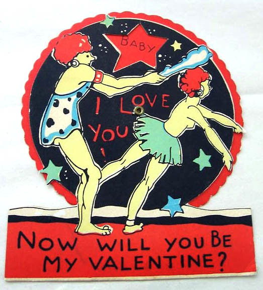 Vintage Valentine: Violent Caveman