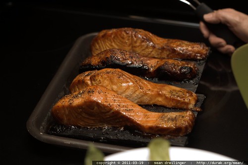 after grill: cedar plank salmon
