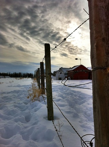 sky snow fence post farm