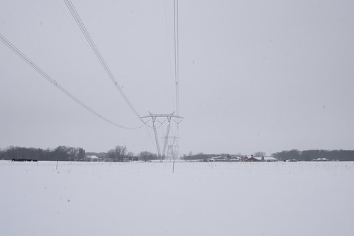 winter snow lines landscape power indiana rochester 765kv in110