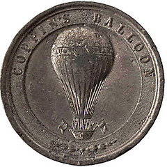 Coppin's Balloon medal obverse