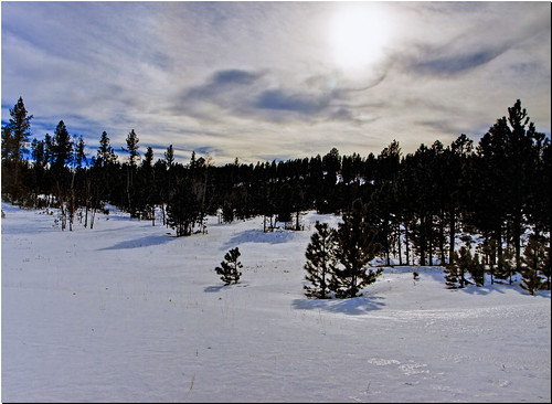 winter snow southdakota blackhills landscape photo bright cloudsandsky adobephotoshopelements canonefs1755mmf28isusm canoneos50d exposurefusion adobephotoshopelements7 alienskinexposure3