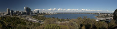 Perth CBD from Kings Park (before sunset)