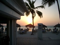 Aruba Sunset Simply Fish Restaurant 2010
