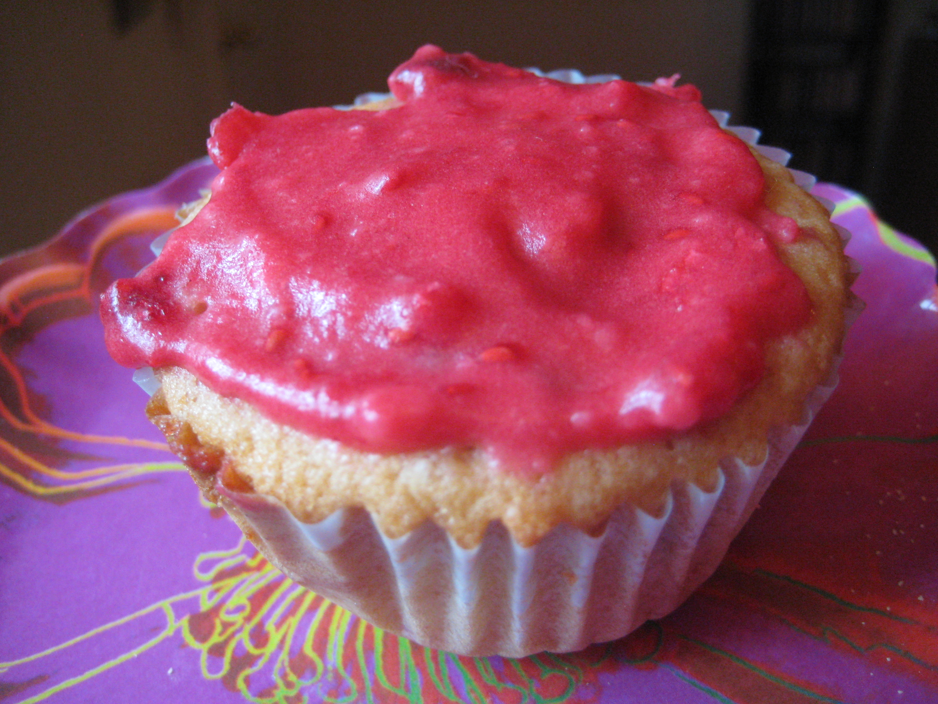 Raspberry cupcake