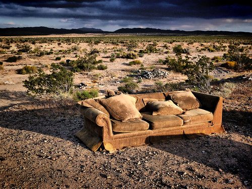 california ca sunset abandoned nature landscape desert artistic furniture couch sofa mojave deserted hdr barstow barstowca hdraddicted