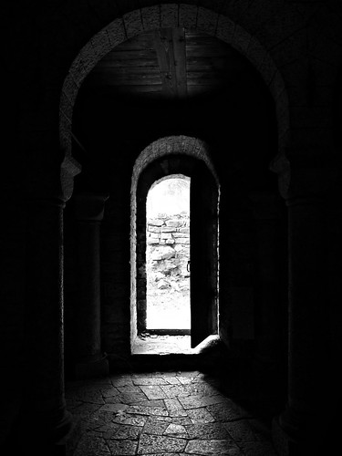door light bw white black castle stone dark open darkness poland polska cieszyn blackwhitephotos