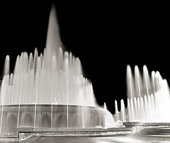 Black and White Fountain