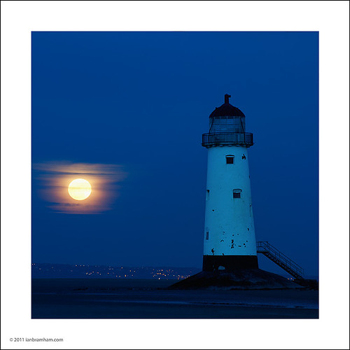 blue moon lighthouse wales night square lens photography march photo nikon image fineart north large telephoto photograph moonrise crop wirral talacre 2011 pointofayr 70300vr d700 ianbramham welcomeuk