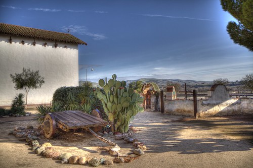 california ca miguel wagon san day courtyard clear 100views mission hdr photomatix tonemapped 8456 8457 8458