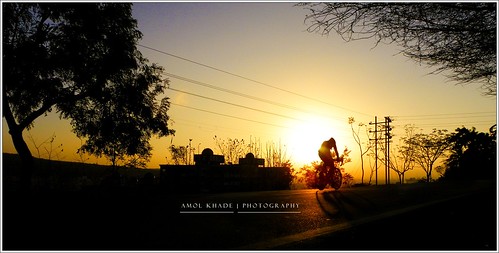 morning sports bicycle ride racing silhoutte pune pp amolkhade