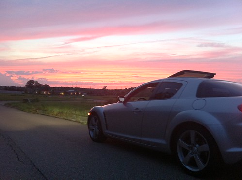 sunset beauty car rx8