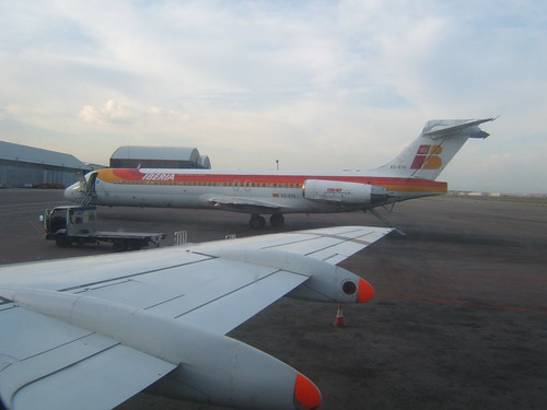 IBE MD-87 parked at LEMD