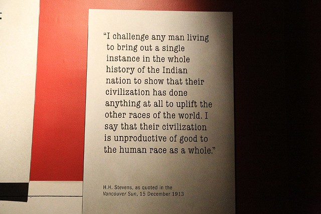 White Canada anti-Asian policy, KGM100, Maritime Museum, Vancouver, Canada