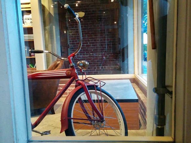 red bike indoor.