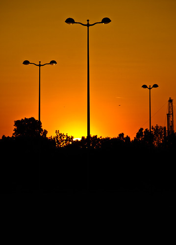 street light sunset sun paris color parking lot disney land lamps