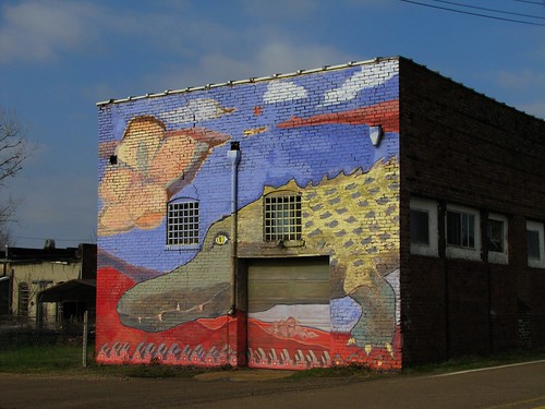 mississippi mural alligator delta smalltown