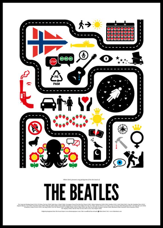 Dia Mundial do Rock e o Pictograma do Rock Beatles