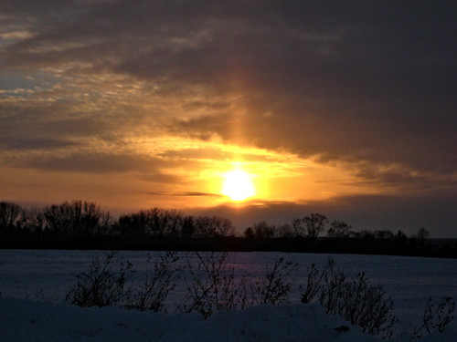 sunset sky snow december